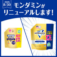 マウスウォッシュ 洗口液 口臭 モンダミン プレミアムケア ゴールドミント つめかえ 大容量 1.7L 1セット（4個）低刺激タイプ アース製薬