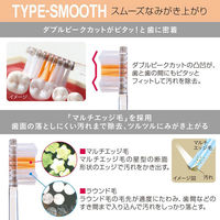 NONIO（ノニオ） ハブラシ TYPE-SMOOTH ふつう 1セット（3本） ライオン 歯ブラシ