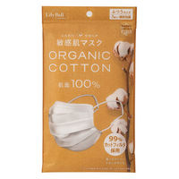 敏感肌マスク 肌面オーガニックコットン100%不織布 ふつうサイズ 1セット（7枚入×3袋）個包装 柔らか耳紐Lily Bell