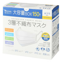 大容量BOX 3層構造 不織布マスク 1セット（150枚入×4箱） ふつうサイズ Bitoway