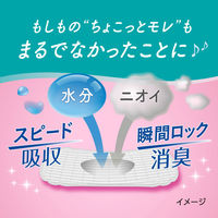 吸水ナプキン 50cc 羽なし 23cm ロリエ さらピュア スリムタイプ お徳用パック 1セット（44枚×3個） 尿漏れ　吸水ライナー　花王