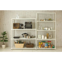 アイリスオーヤマ ポール直径25mm カラーパンチングラック（天地5段） ホワイト 幅910×奥行460×高さ1785mm CMR-P9018J 1台（取寄品）