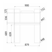 白井産業 プチビーアール 木質感のあるキッズ用ワークデスク ハイタイプ（直送品）
