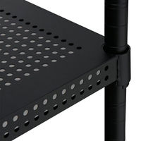 アイリスオーヤマ ポール直径25mm カラーパンチングラック（天地5段） ブラック 幅910×奥行460×高さ1785mm CMR-P9018J 1台（取寄品）