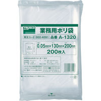 トラスコ中山 TRUSCO 小型ポリ袋 縦200X横130Xt0.05 200枚入 透明 A-1320 1セット(600枚:200枚×3袋)（直送品）