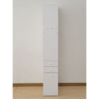 YAMAZEN　デスクサイド収納ラック　幅300×奥行615×高さ1800mm　ホワイト　（直送品）