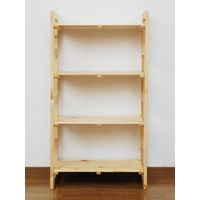 YAMAZEN　ウッドラック　幅600×奥行300×高さ1100mm　ナチュラル　（直送品）