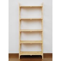 YAMAZEN　ウッドラック　幅600×奥行300×高さ1400mm　ナチュラル　（直送品）