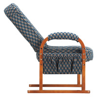 【軒先渡し】コイズミ　リクライニングチェア コンパクトタイプ ネイビーブルー KSC-956NB 1脚（直送品）