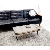 ジャックポット　クレアテーブル　ブラウン　幅750×奥行400×高さ350mm　1台　（直送品）