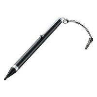 タッチペン スタイラスペン 導電性プラスチック 極細 ブラック P-TPLFBK エレコム 1個（直送品）