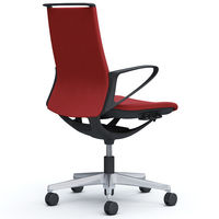 CA25BR FWM9 |オカムラ mode（モード） ブラックフレーム 肘付き レッド（ミックスクロス） CA25BR-FWM9 1脚（直送品）