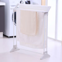 アイリスオーヤマ タオルハンガー 幅75×奥行27×高さ85cm 物干し ホワイト TH-86KR １台