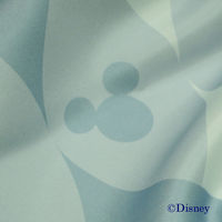 バード　ミッキーデザイン遮熱プリントカーテン　ブルー　幅150x丈200cm　1セット（2枚入）　（直送品）