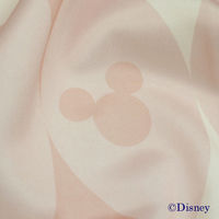 バード　ミッキーデザイン遮熱プリントカーテン　ピンク　幅100x丈200cm　1セット（2枚入）　（直送品）