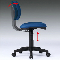 サンワサプライ　スクールチェア　ブルー　SNC-E6BL　（直送品）