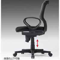 サンワサプライ　シンクロロッキングメッシュチェア　肘付き　グレー　SNC-NET19AGY　（直送品）