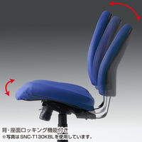 サンワサプライ ワイドシートチェア 肘無し レッド SNC-T130KR 1脚（直送品）