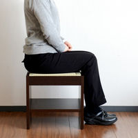 畳イス　リラッサ　高さ380mmタイプ　胡桃色　広浜　（直送品）