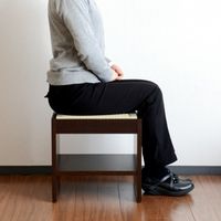 畳イス　リラッサ　高さ380mmタイプ　乳白色　広浜　（直送品）