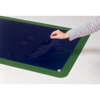 テラモト 粘着マットシートＢＳ青（強粘着） 600×900 屋内用  MR1237403　1セット（60枚層）