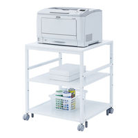 サンワサプライ　プリンタスタンド/台/ラック　幅600×奥行600×高さ700・720mm　（直送品）