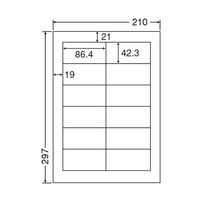 東洋印刷 ナナワード ワールドプライスラベル 白 A4 12面 1箱 WP01201（直送品）