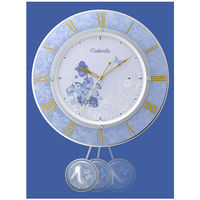 リズム（RHYTHM) シンデレラ [電波 掛け 時計] 振り子時計 8MX406MC04 1個（直送品）