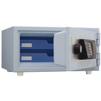 日本アイ・エス・ケイ ICカード式 耐火金庫 (1時間耐火) 11L スカイブルー CPS-30IC SB 1台（直送品）