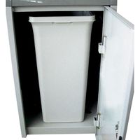 山崎産業　コンドル　屋外用ゴミ箱　もえるゴミ用　45L　アイボリー　（直送品）