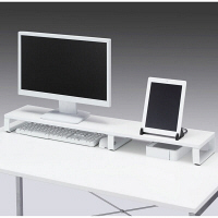 サンワサプライ　机上液晶モニタスタンド（D200・白）　MR-LC303W　（直送品）