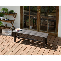 ガーデニング用品　YAMAZEN 折りたたみ縁台120cm OLE-120(DBR)　1台（直送品）