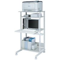 サンワサプライ　スチール製パソコンラック　幅650×奥行700×高さ1338mm　（直送品）