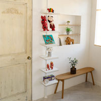 ドリームウェア　ドリームハンガー　ワンタッチ式 突っ張りハンガーマルチラック　幅305×奥行270×高さ2000-2800mm　ホワイト　（直送品）