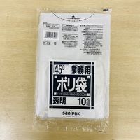 日本サニパック サニパック Nー43Nシリーズ45L透明 N-43-CL 1セット(100枚:10枚×10袋) 375-4715