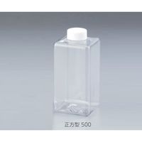 三宝化成 PET容器 正方型 500mL 2-3407-02 1セット(20本)（直送品）