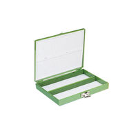 ウィザーライフサイエンス カラースライドボックス 100枚用 緑 03-448-2 1セット(3個) 2-5377-02（直送品）