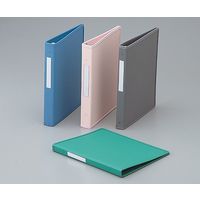 アズワン カルテブック 平テコ型・2穴 グレー 背幅20mm NS-420-2 1セット(2冊) 0-5624-03（直送品）