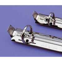 アズワン カルテブック ロック型・4穴 グレー 背幅40mm NS-440-4 1セット(2冊) 0-5631-03（直送品）