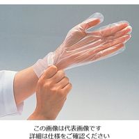 アズワン ナビフィット手袋 PE 内エンボス加工 100枚入 M 1セット(400枚:100枚×4箱) 0-1065-02（直送品）