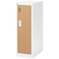 Ceha　OAスチールミニロッカー　オーク×ホワイト　1台（わけあり品）