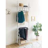 DelSol ダブルハンガーラック ホワイト　DS-HS3226N / WH　（直送品）