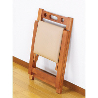 ファミリー・ライフ　木製折りたたみチェア　ブラウン　（直送品）