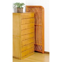 ファミリー・ライフ　籐折りたたみ衝立　高さ1400mm　ハニーブラウン　（直送品）