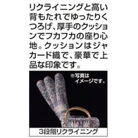 ファミリー・ライフ　籐リクライニング回転座椅子　ミドルタイプ　ハニーブラウン　（直送品）