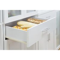 ファミリー・ライフ　木製カップボード幅　590mm　ホワイト　（直送品）