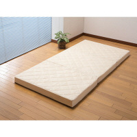 ファミリー・ライフ　高弾力3つ折れマットレスS　シングル　ベージュ　（直送品）