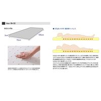 ファミリー・ライフ　ポータブルマットレスSS　セミシングル　ブラウン　（直送品）