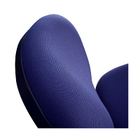 SOHOチェア FZCシリーズ オフィスチェア 布張り 肘無し ネイビー FZC-16NB 1脚　くろがね工作所　（直送品）