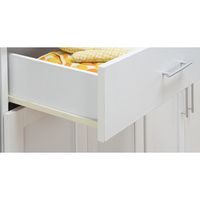 ファミリー・ライフ　木製カウンターワゴン　幅890mm　ホワイト　（直送品）